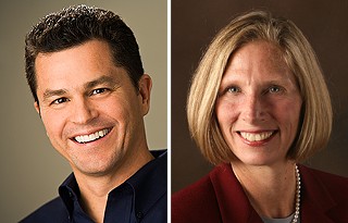 Council Race Issue: Calling for new comprehensive planning to manage growth could become a hot-button campaign issue for two competing Place 4 City Council candidates: former Planning Commissioner Cid Galindo (l) and former Austin Neighborhoods Council President Laura Morrison.  Both advocate updated comp plans, but their visions differ.