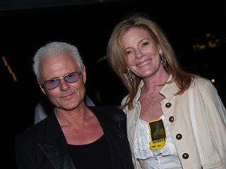 Michael Obsession Des Barres with Pam Blanton
 at the Austin Music Awards.