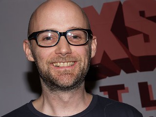 Moby related his fave story about someone sneaking into his show: a Russian woman who told the doorman, “I’m his prostitute.”