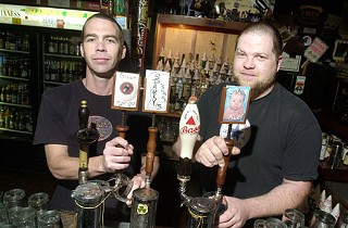 (l-r) Lovejoy's brewmasters Todd Henry and Russell Hall