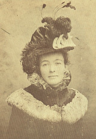 Edna Turley Carpenter, 1901, wearing an outfit that was the 