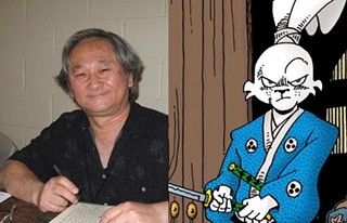 Stan Sakai and his most famous creation, Usagi Yojimbo