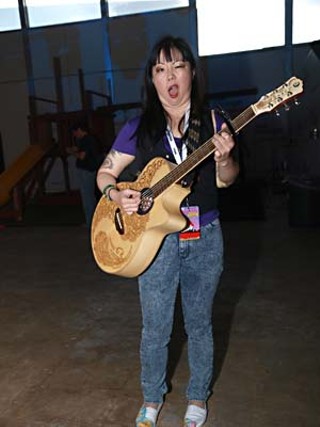 Retrained: Comedienne (and now acoustic guitarist) Margaret Cho made ‘em scream at the legendary Velveeta Room.