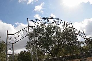 The private Oak Hill cemetery where investigators alleged that children were taken by the Kellers
