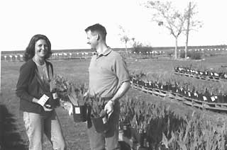 Rita and Cliff Snyder welcome visitors to their farm.