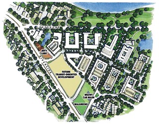 An artist’s  rendering  of what the proposed development might look like
<br>Source: City Staff report, Grayco PUD</br>