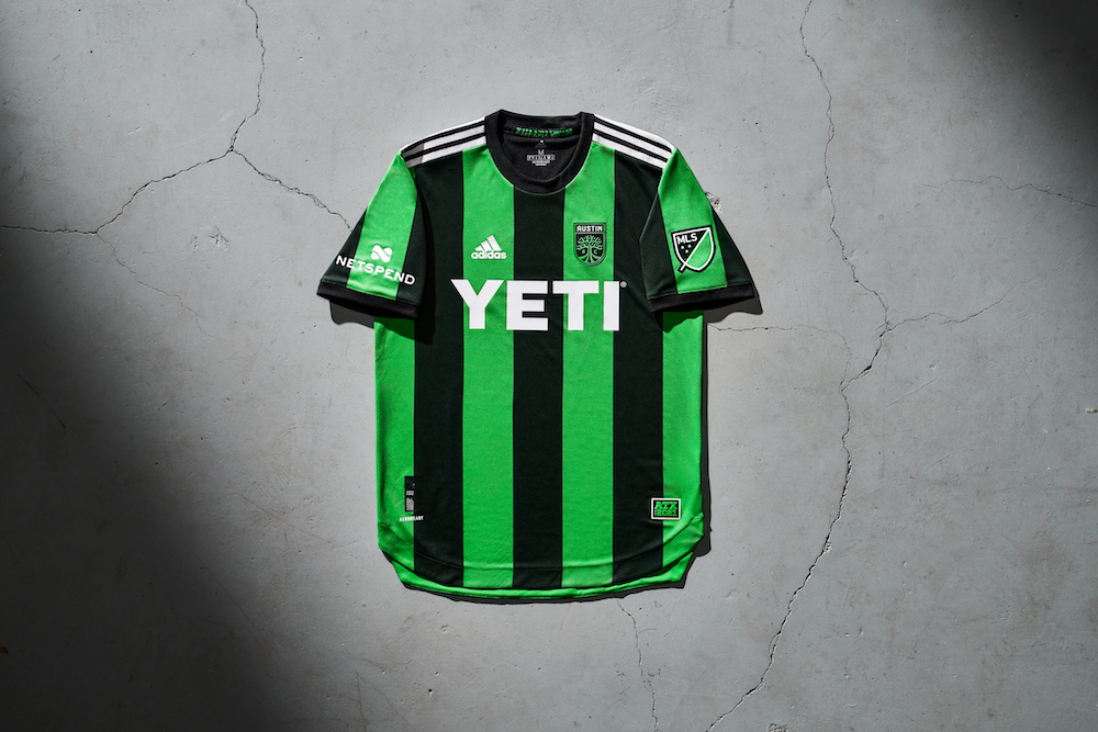 Austin FC Unveils First-Ever Jersey: Verde and black striped jersey ...