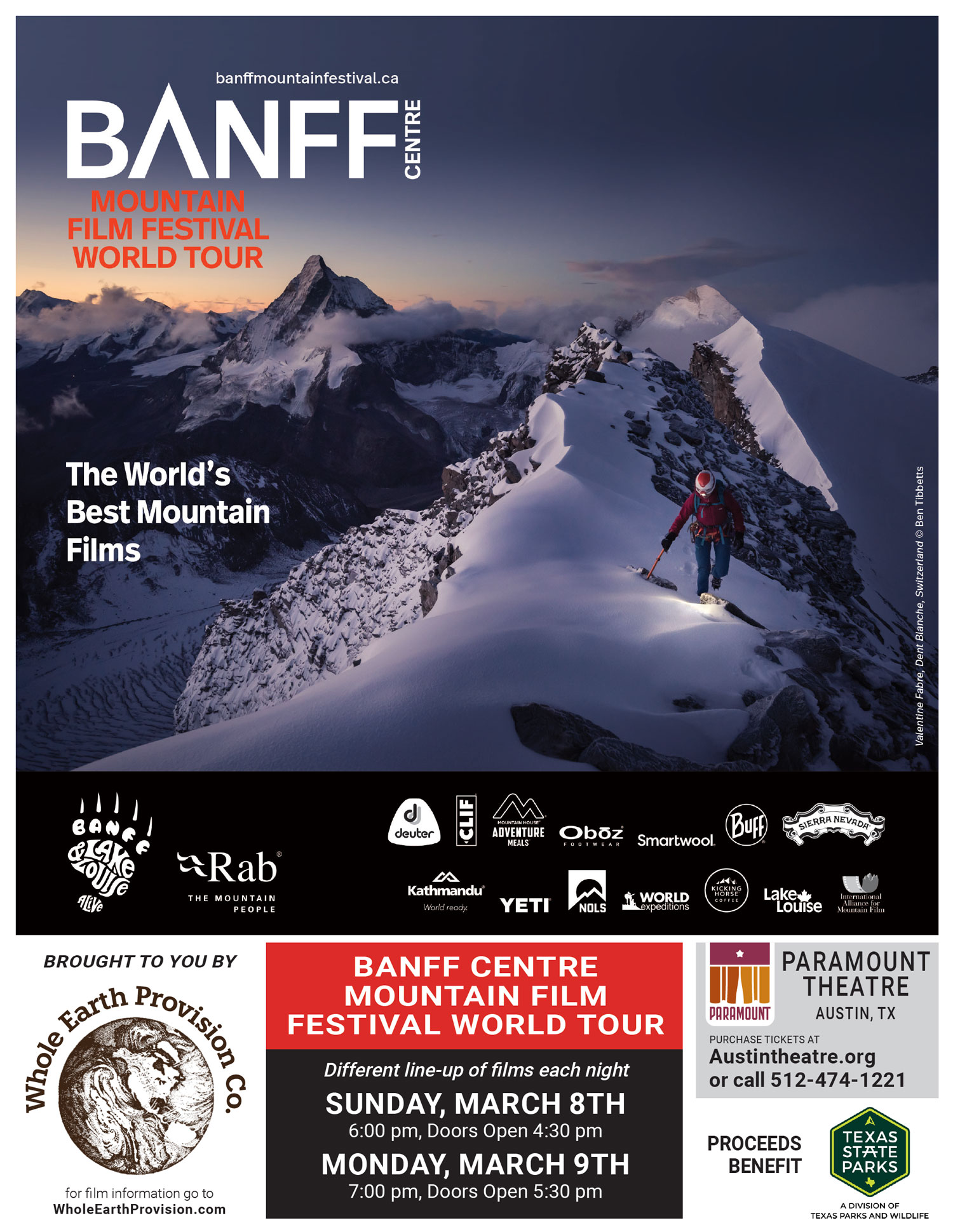 Banff Mountain Film Festival World Tour Contests Events