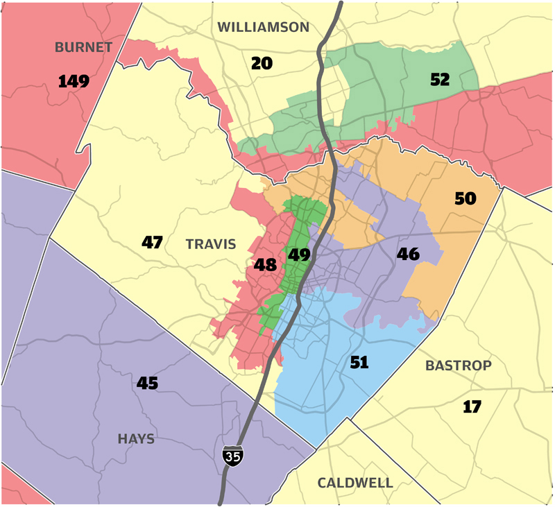 travis county map boundaries Legeland Getting Map Happy Local Districts Might Fare Better travis county map boundaries