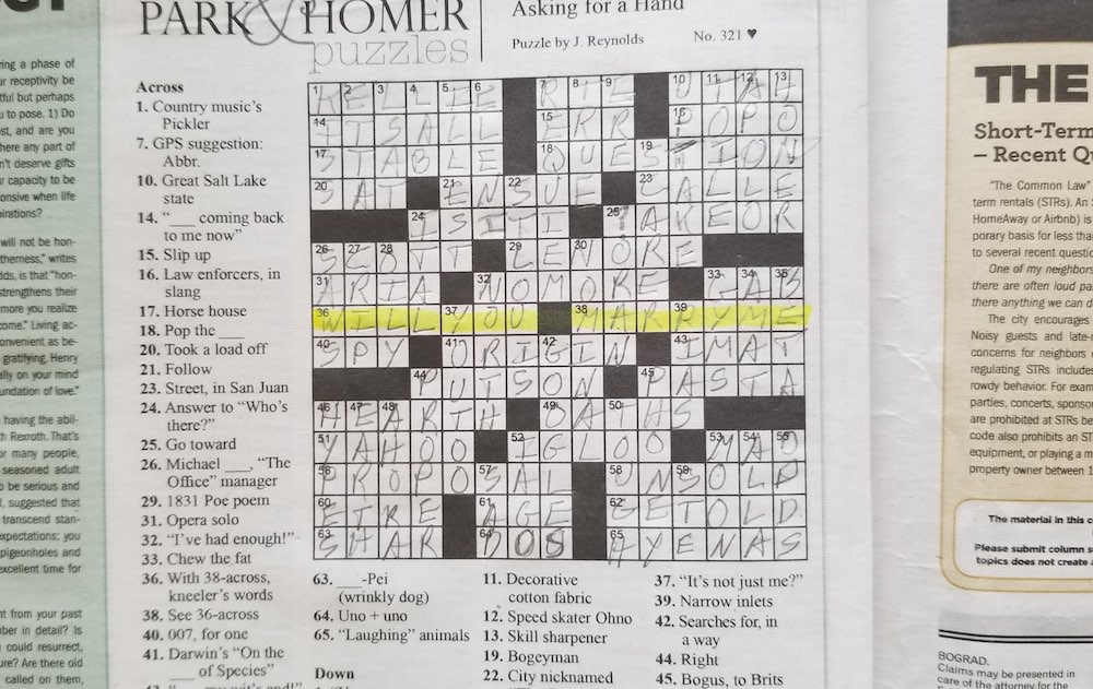 Puzzles: Printable Crossword - Issue: November 25, 2022