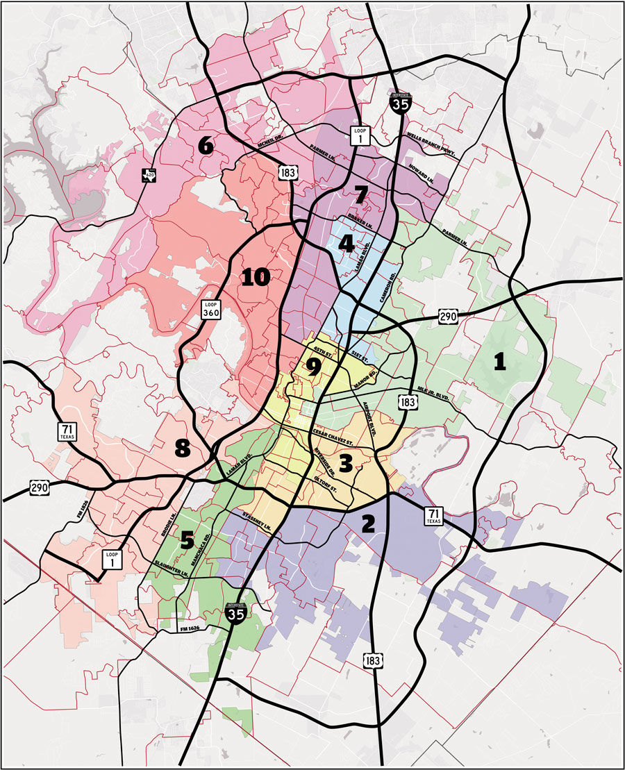 25 Austin City Council District Map - Maps Online For You