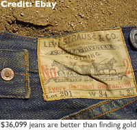 100 year old levi jeans