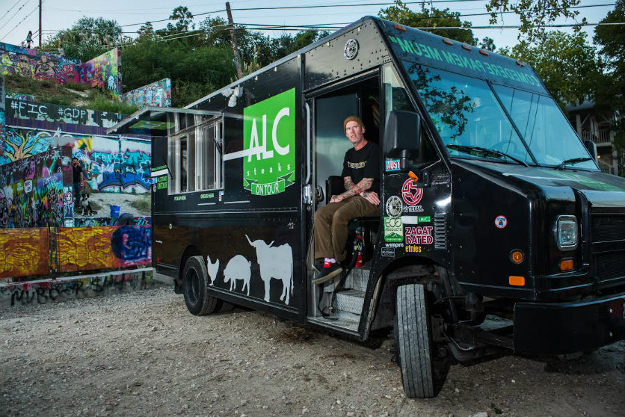 ALC Steaks Food Truck Totaled Shoal Creek waters overwhelm parked