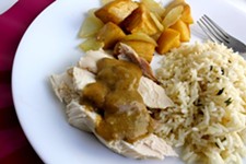 Honey Mustard Roasted Chicken With Apples