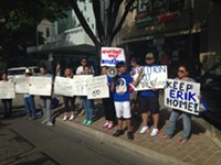 Obama Talks Economy – Immigration Protesters Outside