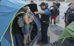 A Chaotic Scene as APD Clears Encampment Outside City Hall