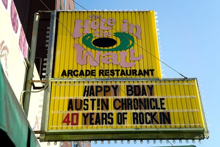 PHOTOS: Historic Austin Businesses Sign the Chronicle's 40th Birthday Card