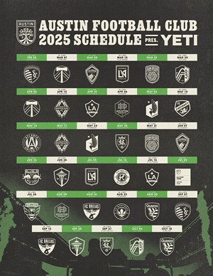 Austin FC Sets 2025 MLS Regular Season Schedule