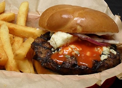 Alamo Drafthouse: Spicy Bleu Burger