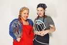 Tori Espinosa and Meghan Krasnoff bake at Sugar Circus.