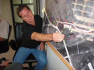 Charlie Jones in the war room