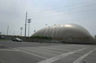 C -- The Texas Longhorns' new football practice facility at Dean Keeton