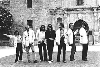 Alamo Molino, 1978 (l-r): Richard Elizondo, Ike Ritter, Rocky Morales, Joe King Carrasco, Arturo Sauce Gonzales, Speedy Sparks, Charlie MacBurney