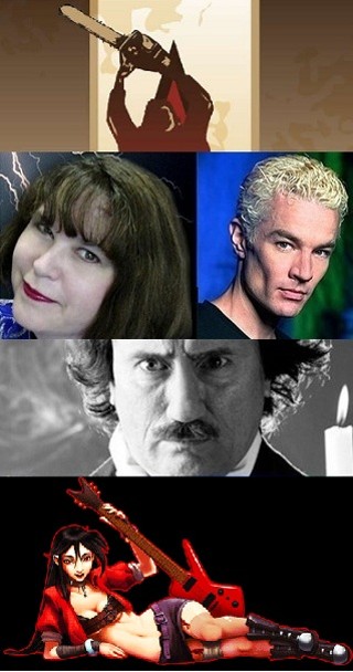 From top: World Horror Con, Rachel Cain, James Marsters, Jeffrey Combs and Ikkicon 5