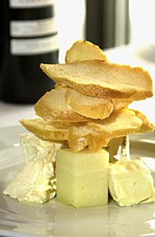 The cheese plate at Jean-Luc's Bistro