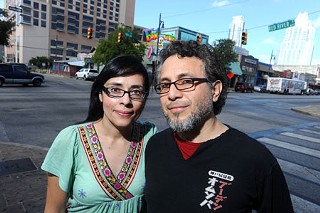 Emilio Morales (r) and Maria Madrigal