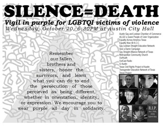 Come Out in Purple Today for the Vigil