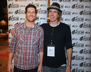 Dax to the Max: First-time writer/director (and onetime <i>Punk'd</i>-ster) Dax Shepard (r) was
on hand with with co-star and producer Nate Tuck for Saturday night's world premiere of faux documentary <i>Brother's Justice</i>. For more of our AFF coverage, visit the Screens blog, Picture in Picture, at <b><a href=http://austinchronicle.com/pip>austinchronicle.com/pip</a></b>.