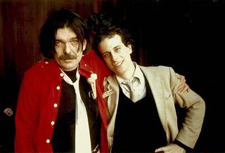 Don Van Vliet, aka Captain Beefheart, and Gary Lucas (r)