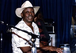 Pinetop Perkins in his Muddy Waters days at the original Antone's on Sixth Street