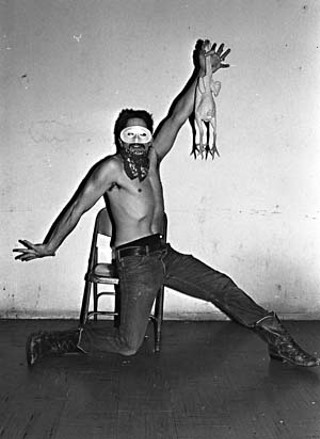 Rubber chickens, monkey masks, Shriner hats, walkers, toy guns, actual livestock ... no prop has ever been sacred to (or safe from) Snuff and the Uranium Savages.
