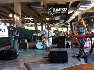 Sunday's Hot Sauce Festival headliners the Bright Light Social Hour rock KUT's Studio 1A hard-hat zone