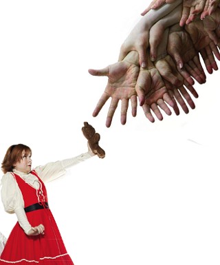 Sarah Marie Curry encounters a show of hands.