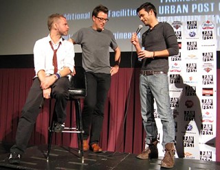 'The Day' producer Guy Danella (with star Dominic Monaghan and writer Lucas Passmore): 
