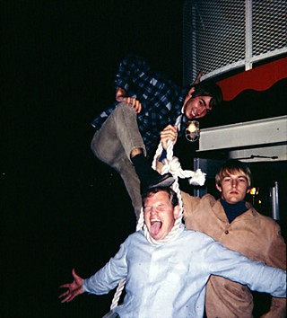 Hatchett hijinks with the Chevelles (clockwise from top: Chuck Rogers, Al Staehely, and Charlie Hatchett), circa 1967