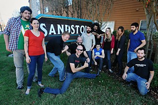 l-r: Andy Ritchie, Ruby Collins,
Isaac Harigle, Joe Staats,
Blake Midgette, Joe Hafkey,
Chris Cubas, Seth Cockfield,
Natalie Cox, Kat Ramzinski,
Bob Khosravi, Jake Flores
