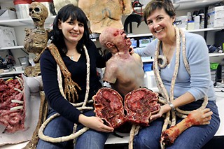 Meredith Johns (l) and Carolyn O'Hara of Hawgfly Productions