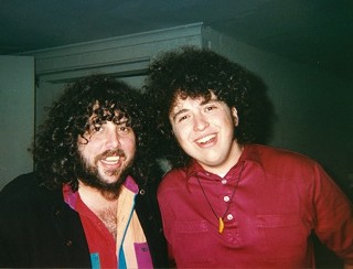 Passing the drumstick: NRBQ's Tom Ardolino (left) and Conrad Choucroun