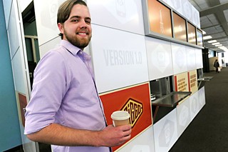 Barista/coffee consultant Patrick Pierce of Briggo coffee