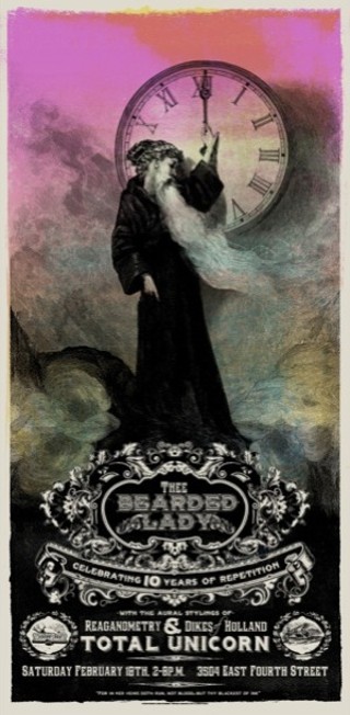 Bearded Lady's 10th anniversary show poster