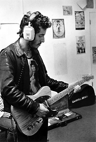 The Boss backstage at the 'Dillo, 1974