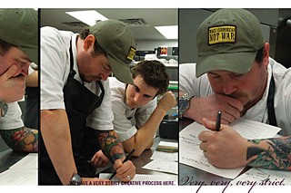 Sean Brock in a spread from <i>Notes From a Kitchen</i>