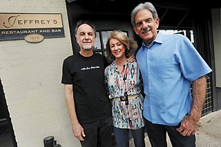 John Kunz (l), Peggy Weiss and Ron Weiss at Jeffrey's