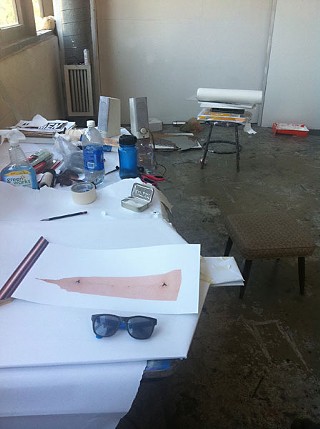 School's out: Maddux's UT studio space, almost emptied out