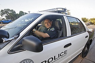 Acevedo as he patrols the streets of Austin.
