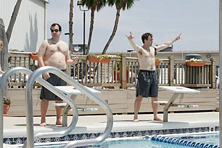Steve Zissis (l) and Mark Kelly in <i>The Do-Deca-Pentathlon</i>